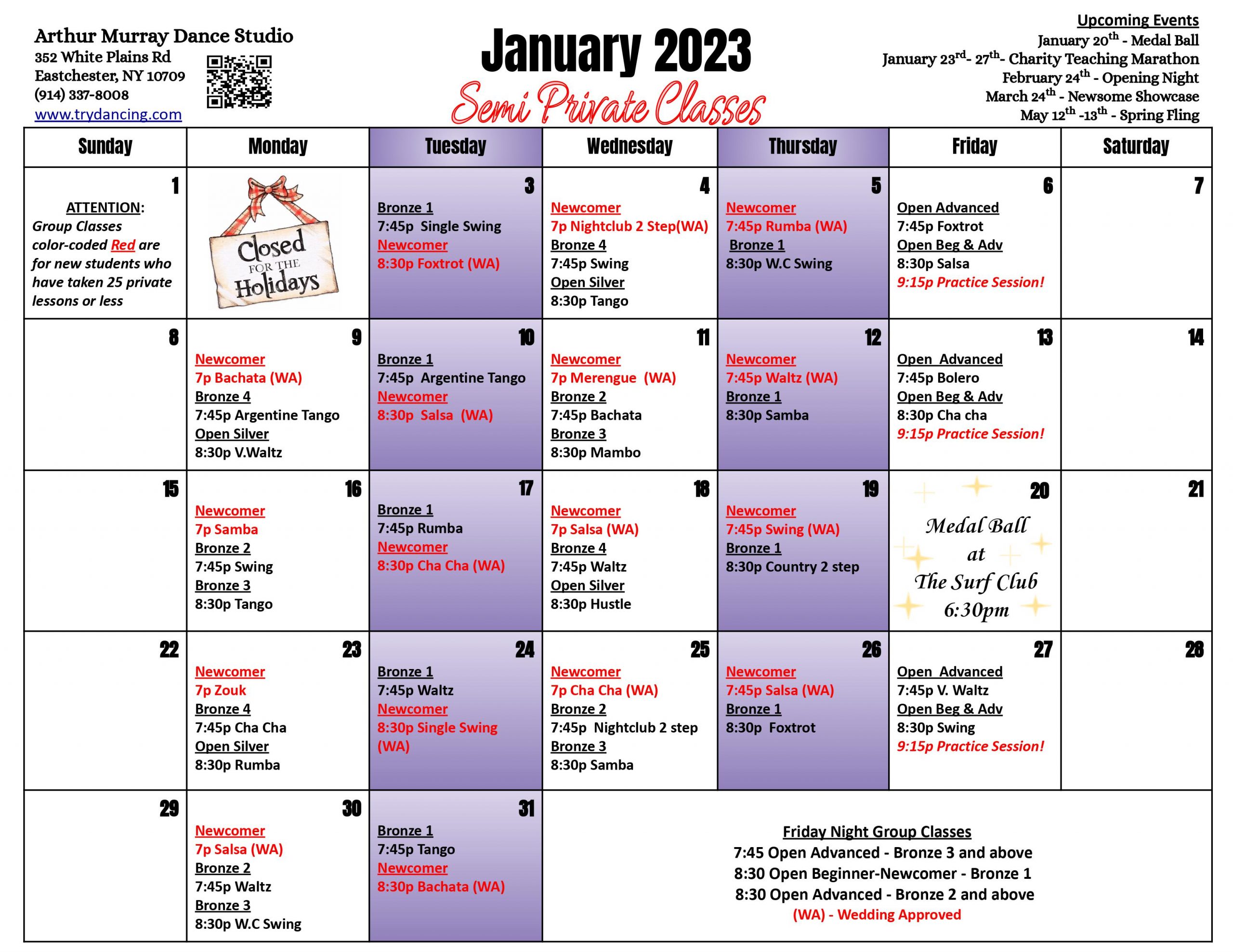Calendar Dance Lessons For Adults Arthur Murray Dance Studio in