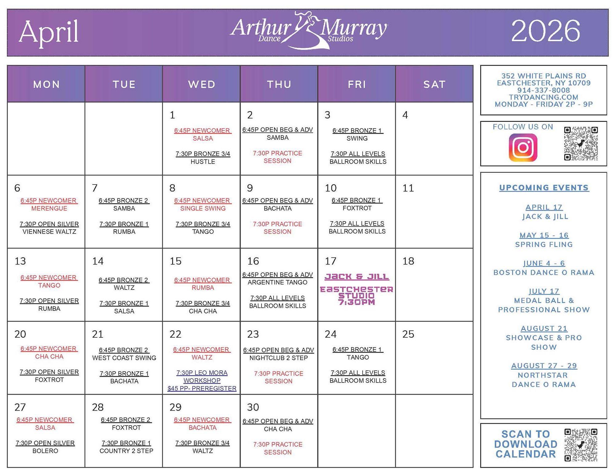 April 2026 Calendar